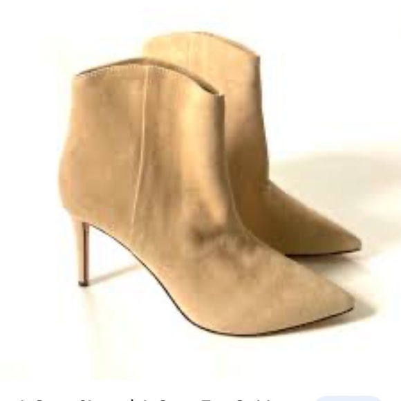 J. Crew Mushroom Suede Shaped Topline Bootie - Picture 1 of 12